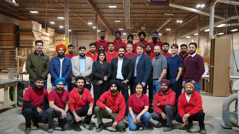 The Sandha Woodworks team